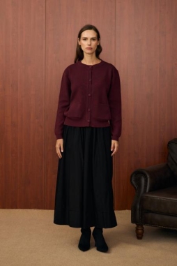 Bordo BOMBER MİNİ HIRKA
