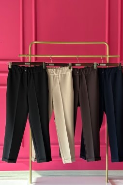 Camel Duble Paça Pantolon