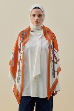 Turuncu Mixi Omuz Şalı 2618