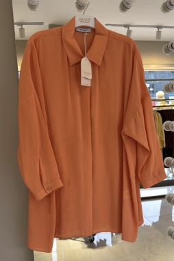 MANGO Tensel Rahat Gömlek-3001