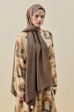 Kahverengi ORİANTAL ELEGANCE ŞAL 2602