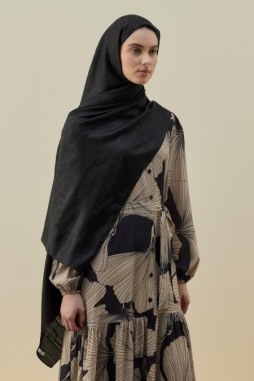 Siyah ORİANTAL ELEGANCE ŞAL 2602