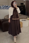Merwish Beyaz Basıc Hırka 1791