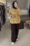 Merwish Kahverengi Western Denim 1767