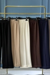 Sentez Grup Siyah Bambu Duble Paça Pantolon