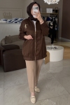 Nuss Kahverengi Taş İşleme Kap 6043