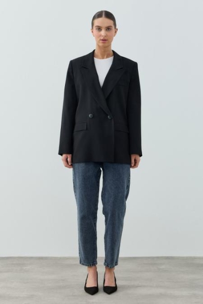 Merwish Siyah Blazer Ceket 1806